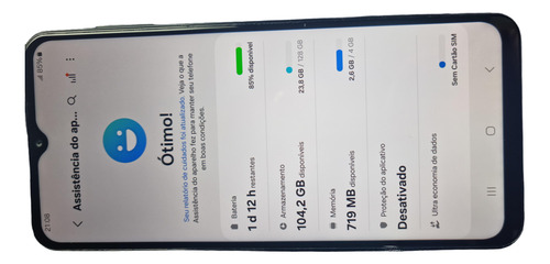 Smartphone Galaxy A23 Tela 6.6'' 128gb 4gb Ram S/carregador (Usado)