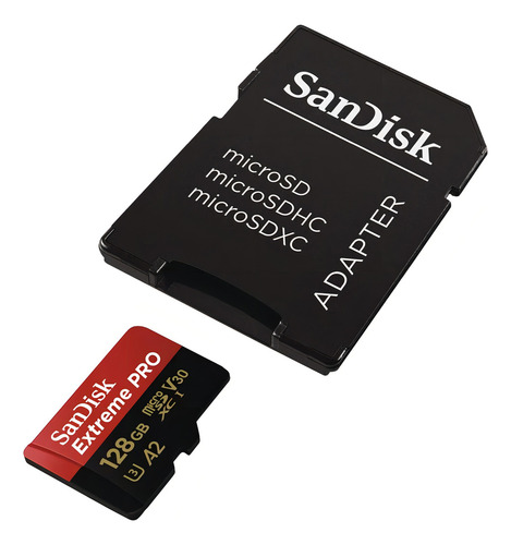 Tarjeta de memoria Sandisk Extreme Pro de 128 GB