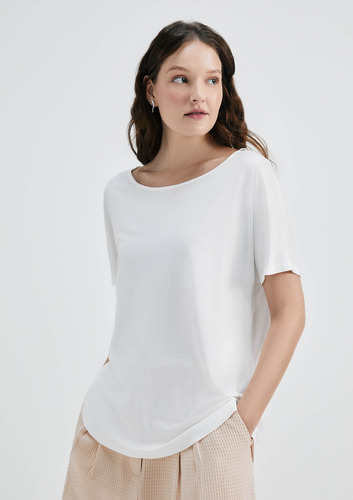 Blusa Básica Feminina Manga Curta Hering