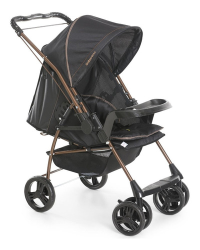 Carrinho Milano Revesível ll Galzerano - Preto Cobre