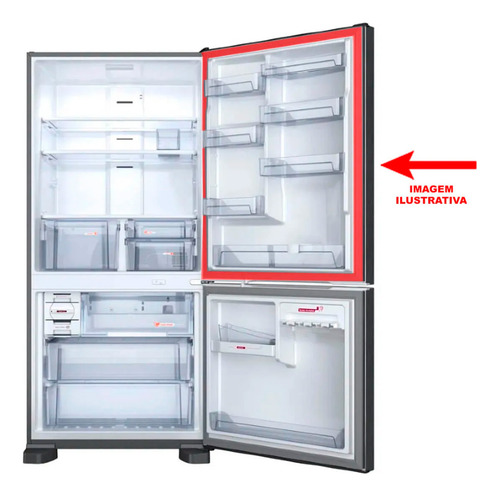 Borracha Da Porta Refrigerador Samsung Rl4353jbasl