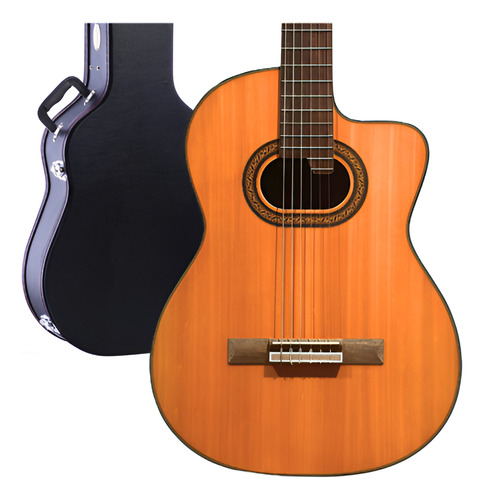 Violão Takamine Gc6 Nylon C/ Case Luxo Preto - Regulado