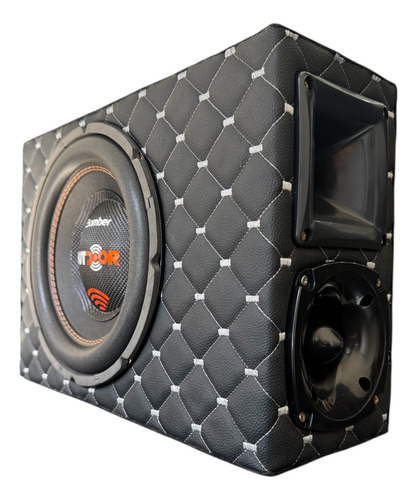 Caixa Trio Dutada Slim 10 Polegadas Com Modulo Taramps Ts400
