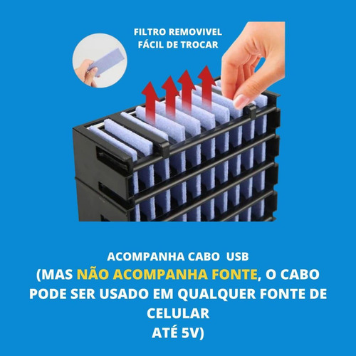 Ar Condicionado Pequeno Portátil P Carros/mesas Computador