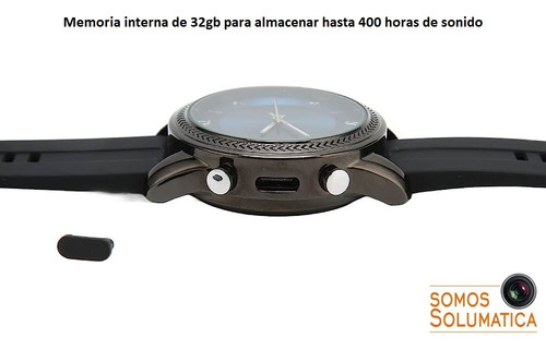Grabadora De Voz - Reloj Espia Mp3 - Bateria Larga Duracion