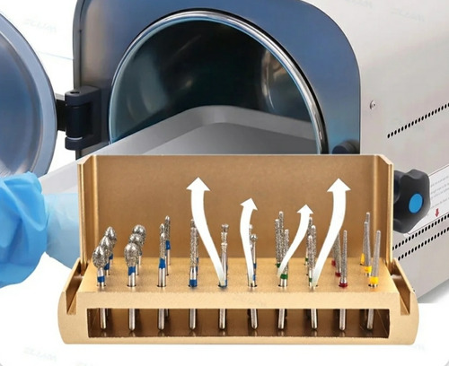 Kit 30 Fresas Diamantadas Con Fresero Dental Odontología