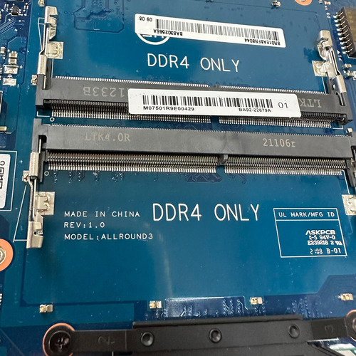 Placa mãe Intel Samsung book NP550XDA-Kt5BR cor azul