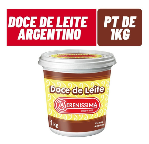 Doce De Leite La Serenissima Argentino 1kg