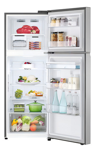 Refrigeradora LG Top Freezer 314l Con Doorcooling Plateado