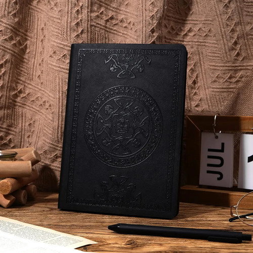 Diário De Couro Vintage Cagie Para Homens,