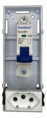Caixa + Disjuntor Protege Ar Condicionado 9btu 220v 20amper