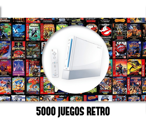 Nintendo Wii Blanco + 64gb + 5000 Juegos Retro (Usado)