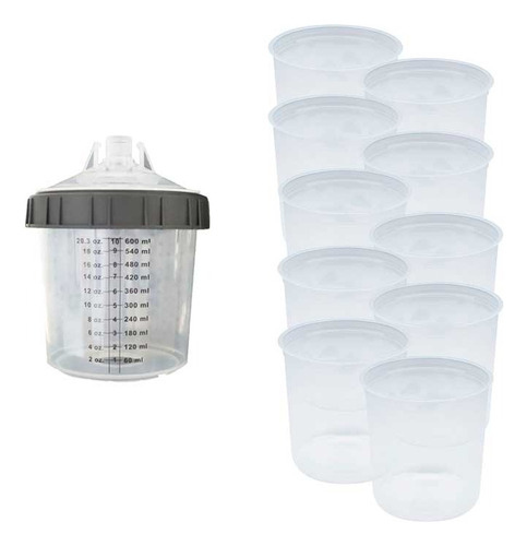 Kit Spw 1 Caneca Completa De 600ml + 10 Refil Camisa Interna