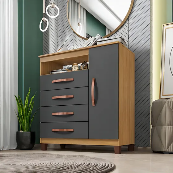 Incorplac Zapatero Room Cannes American Oak Graphite