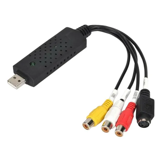 D Adaptador Usb De Captura De Som E Vídeo Usb Rca Vhs Para