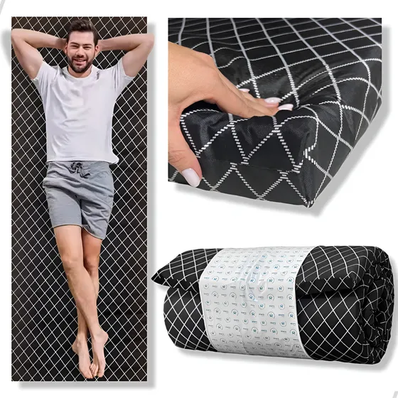 Colchonete Espuma camping pra dormir dobravel 180x65x5cm D25 Viagem visita escola creche KIERO
