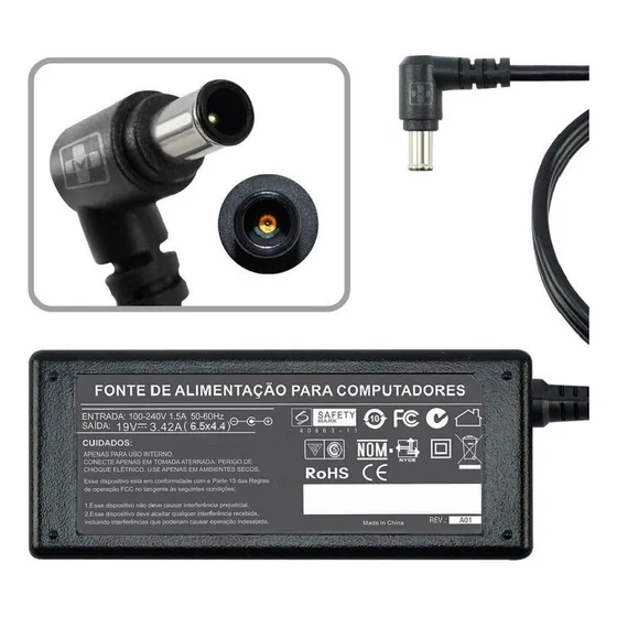 Fonte Externa Para Monitor Pa-1650-68 19v 3.42a 65w 644