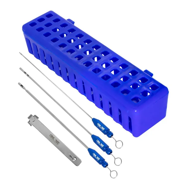 Lipo De Papada Kit Com 3 Cânulas 15cm E Trava De Seringa
