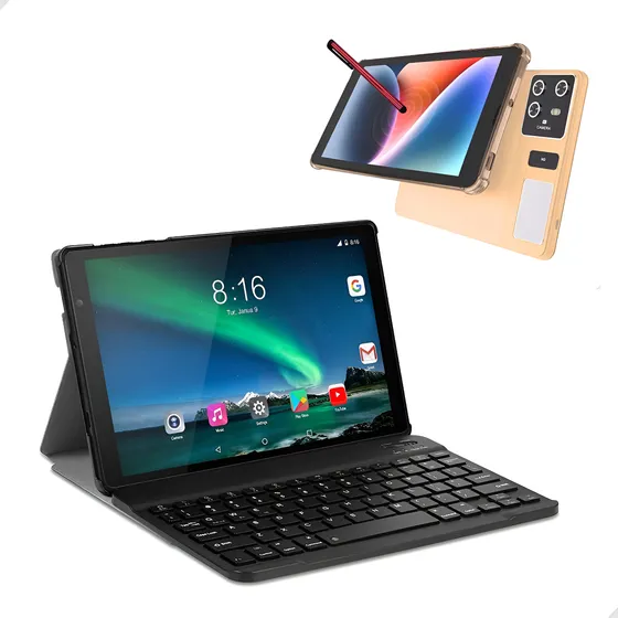 Tablet Pc + Teclado Com Capa 10.1'' 128gb + 6gbram Chip 5g