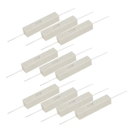 Componentes: 10 Unidades: Resistor De Cimento, Resistência D