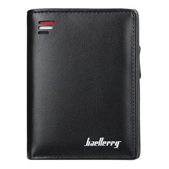 Portadocumentos Baellerry para hombre, vertical, grande, color negro