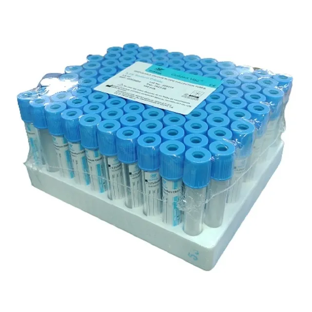Tubo Celeste Para Extracción Con Citrato De Sodio 3.6 Ml