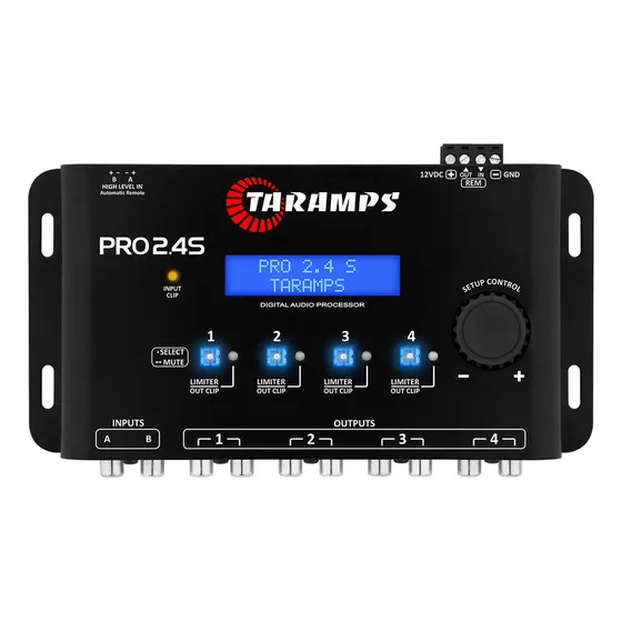 Processador de Audio Digital Taramps Pro 2.4S 12V