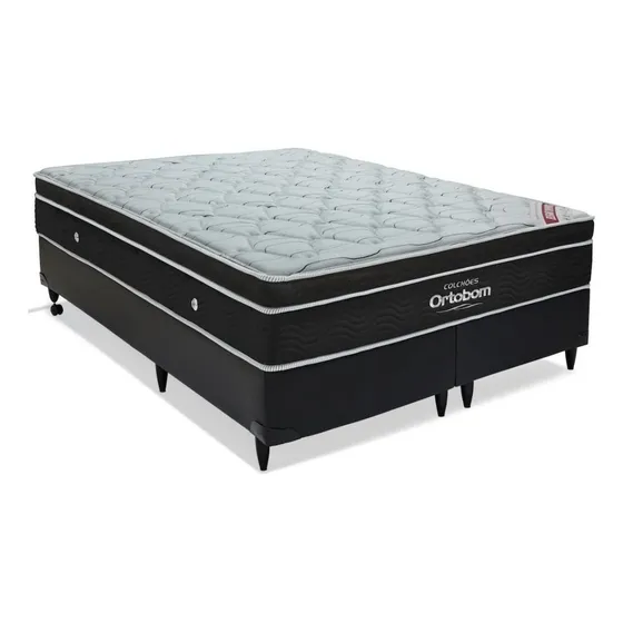 Cama Box E Colchão Elegant Superpocket(193x203) - Ortobom