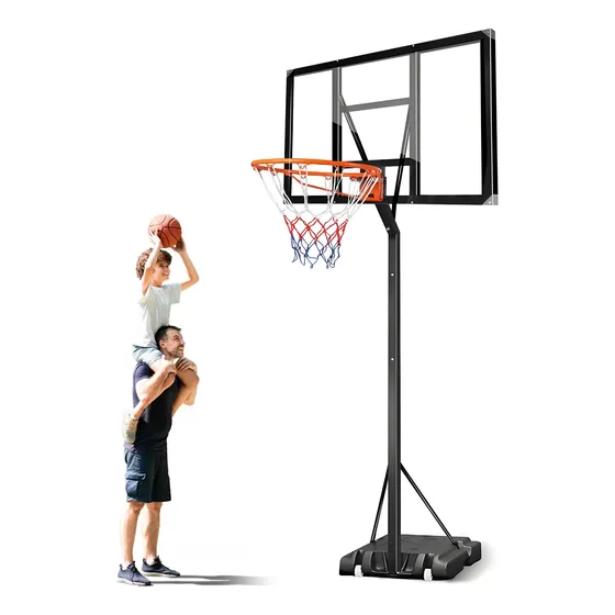 Tabela Basquete Móvel Altura Ajustável 2.35-3,05m Aro 45cm