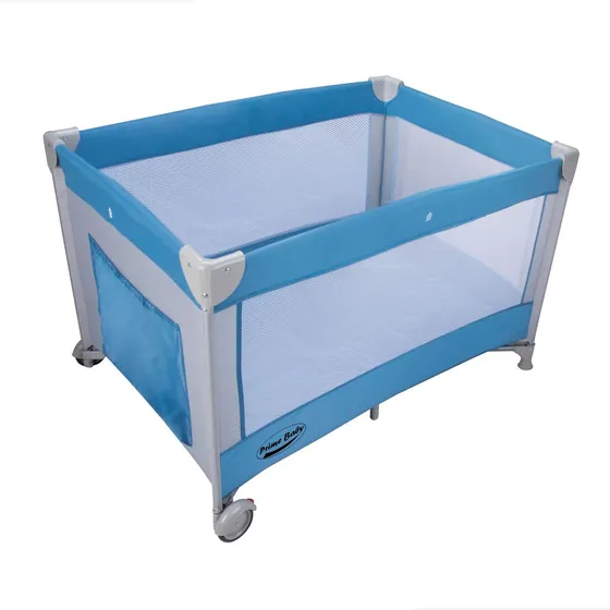 Berço Bebê Amici Prime Baby Chiqueirinho Desmontável Azul