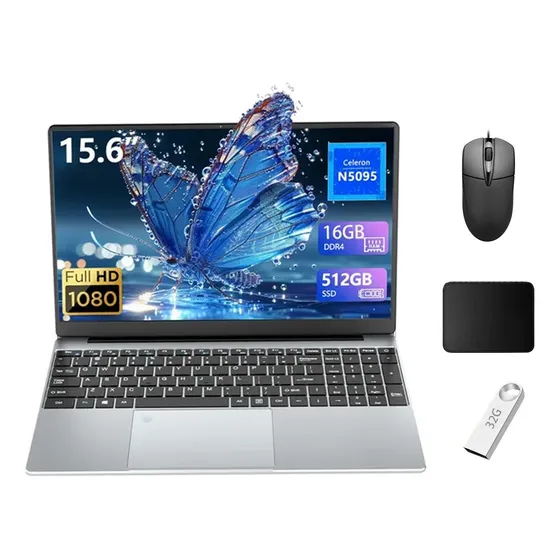 Notebook Xu156 Celeron 15.6 Ddr4 N5095a 16gb 512gb Ssd Prata