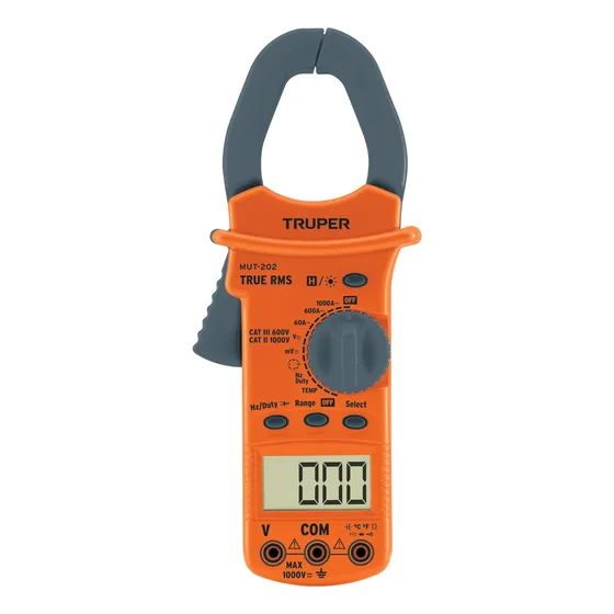 Tester Multimetro Digital Pinza Amperimetrico Truper Mut-202