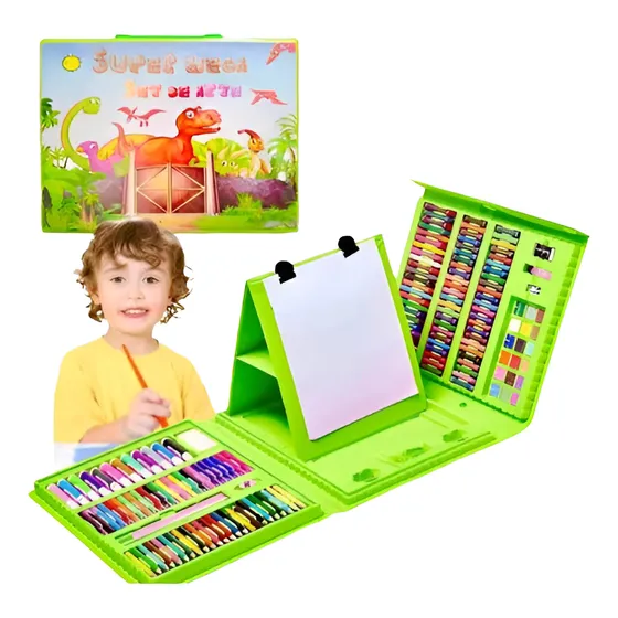 Set De Arte 208 Piezas Kit De Dibujo Para Niños Completo