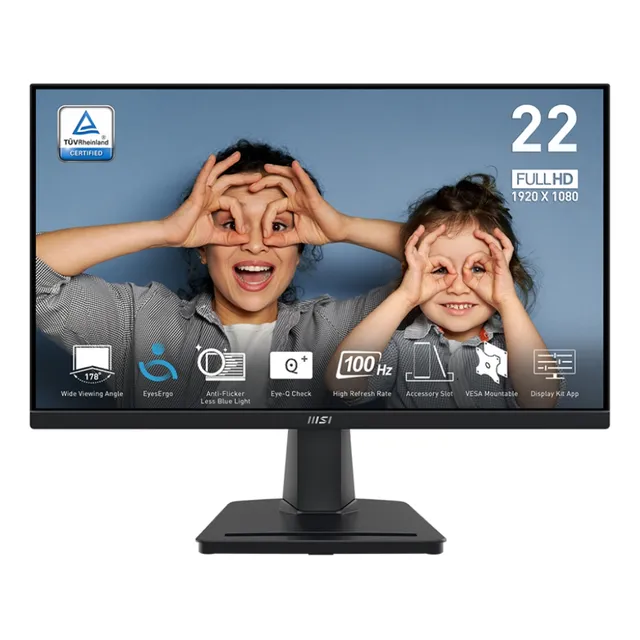 Monitor Led Msi Pro 22'' Full Hd 100hz Eyesergo Cuida Vista