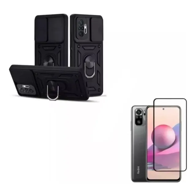 Case Antishock Para Xiaomi Redmi Note 10/ 10s/ 10 Pro + Mica