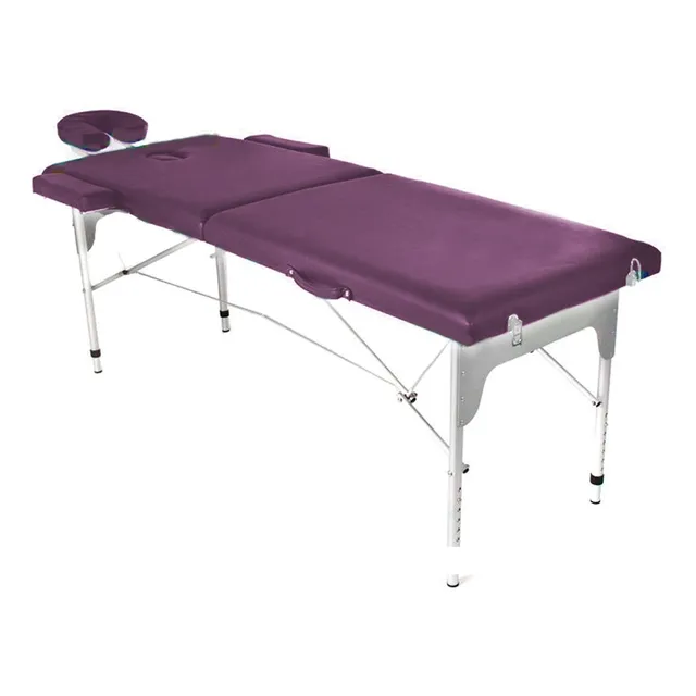 Camilla Plegable Aluminio 02 Cuerpos, Morado