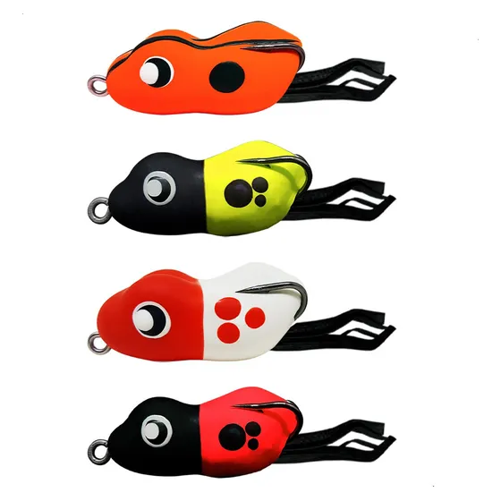 Kit 4 Iscas Pesca Traíra Monster Frog 4,8cm Matadeira Sapo