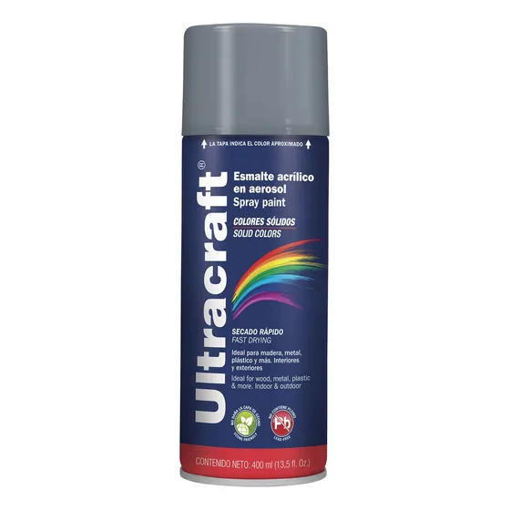 Pintura Spray Color Gris Ultracraf 40032