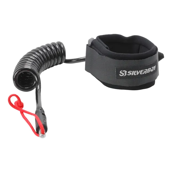 Leash Surf Silverbay Pro Bodyboard Bíceps Large 4' 8mm Preto