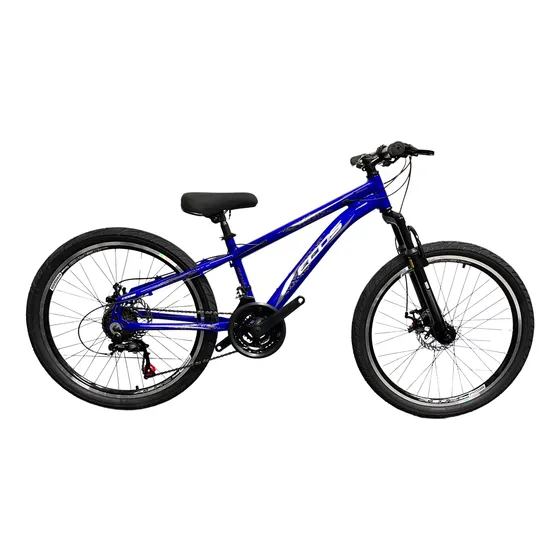 Bicicleta Aro 24 Aluminio Ecos Mtb  21v Freio A Disco
