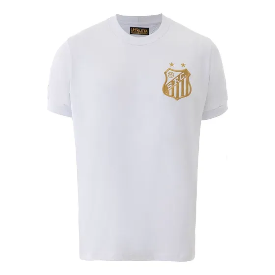 Camisa Santos Retrô Pelé Mil Gols Branca Oficial