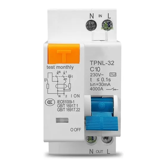 Disjuntor Dr Bipolar Fuga Diferencial Residual 2p 10a 30ma