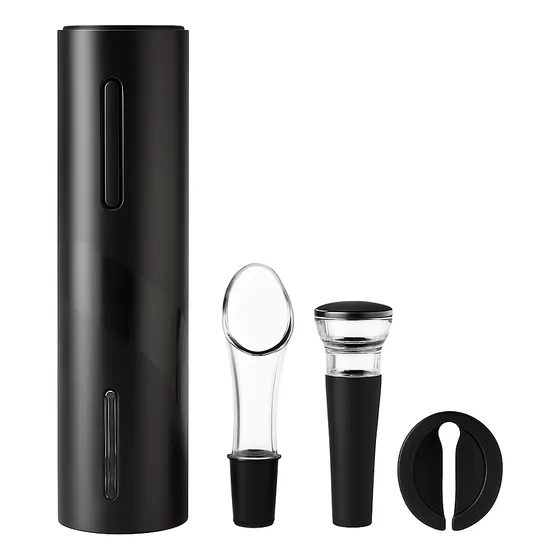 Conjunto Abridor Automático De Vinho Super Rápido E Prático