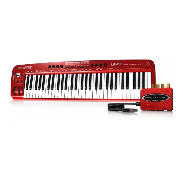 Behringer Umx610 Teclado Controlador Midi Usb Con 61 Teclas