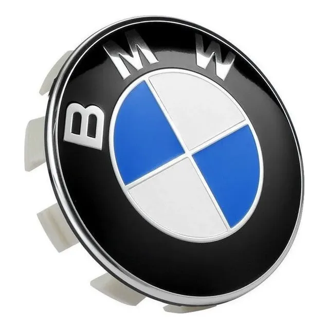 Tapa Emblema Logo De Aro Bmw 56mm (juego De 4 Unidades)