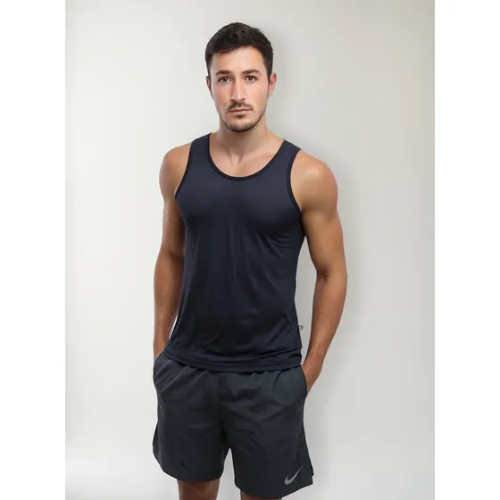 Camiseta Regata Dry Fit Masculina 100% Poliamida