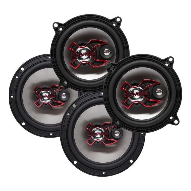 Kit Alto Falante Porta Dianteira E Traseira Bravox 200w Auto