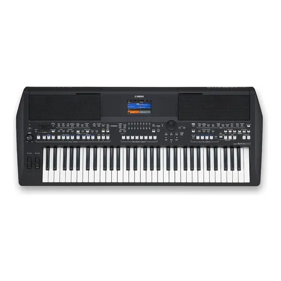 Teclado Arranjador Yamaha Psr-sx600 61 Teclas Usb Cor Preto 127/220V