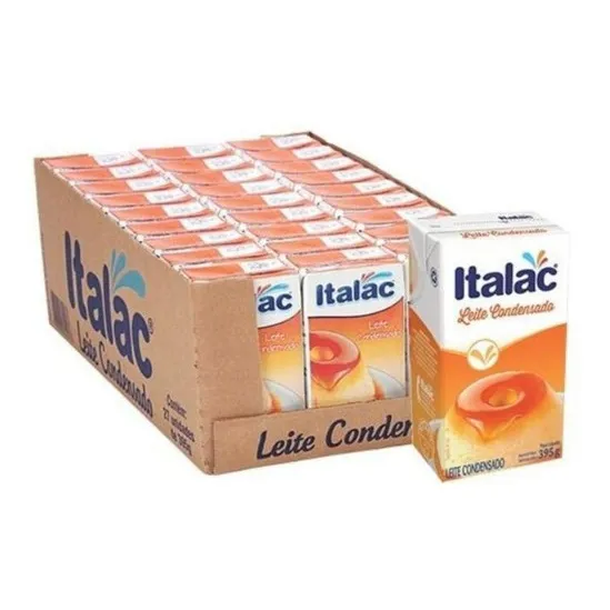 Leite Condensado Italac 395gr Caxia 27 Unidades Atacado