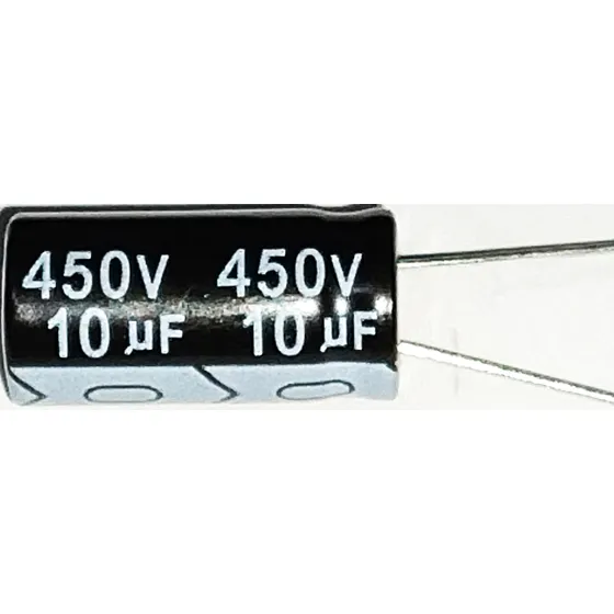 10x Capacitor Eletrolítico 10uf X 450v - 105° 10 Peças